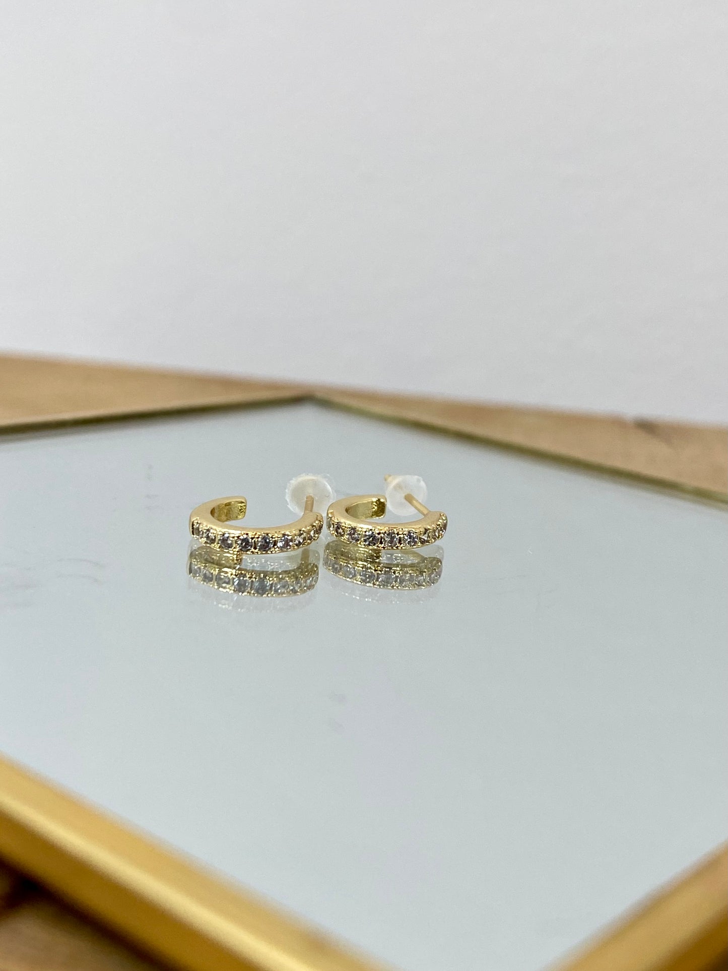 Boucles d'oreilles créoles brillantes