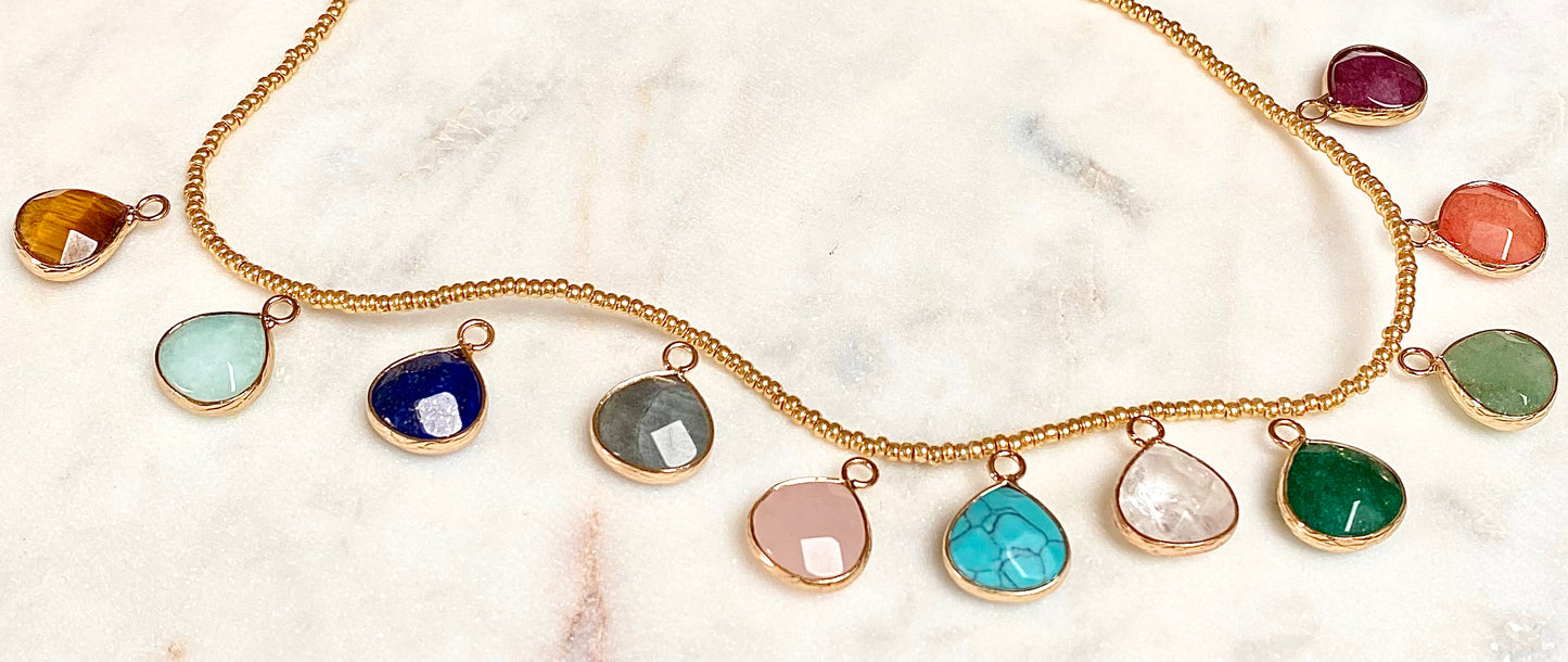 Sautoir Pierre de Couleur