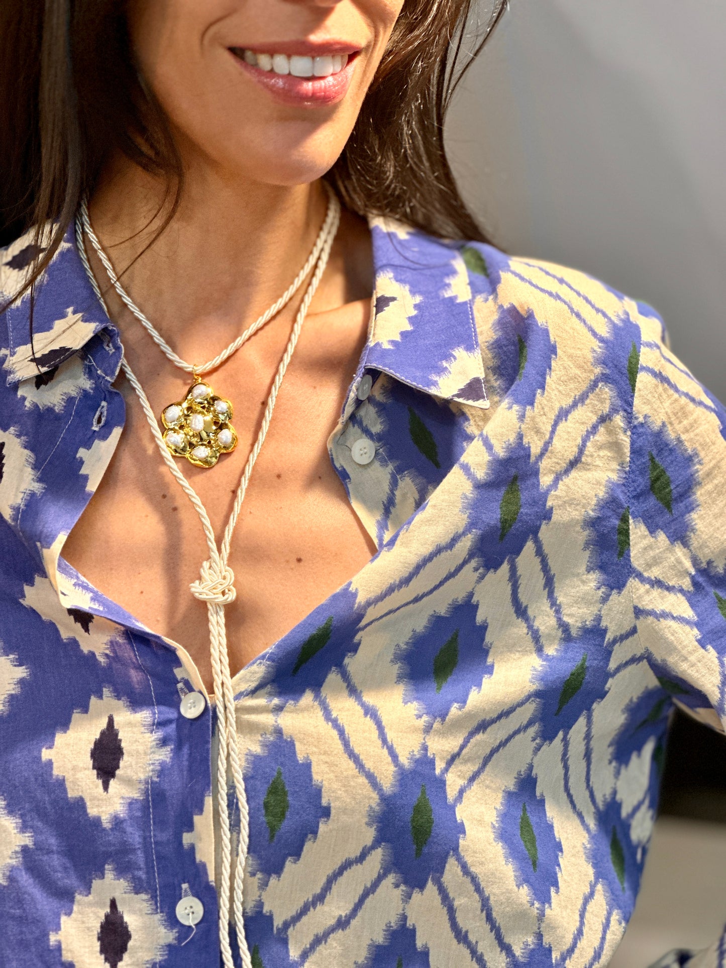 Collier Rodéo perles naturelles