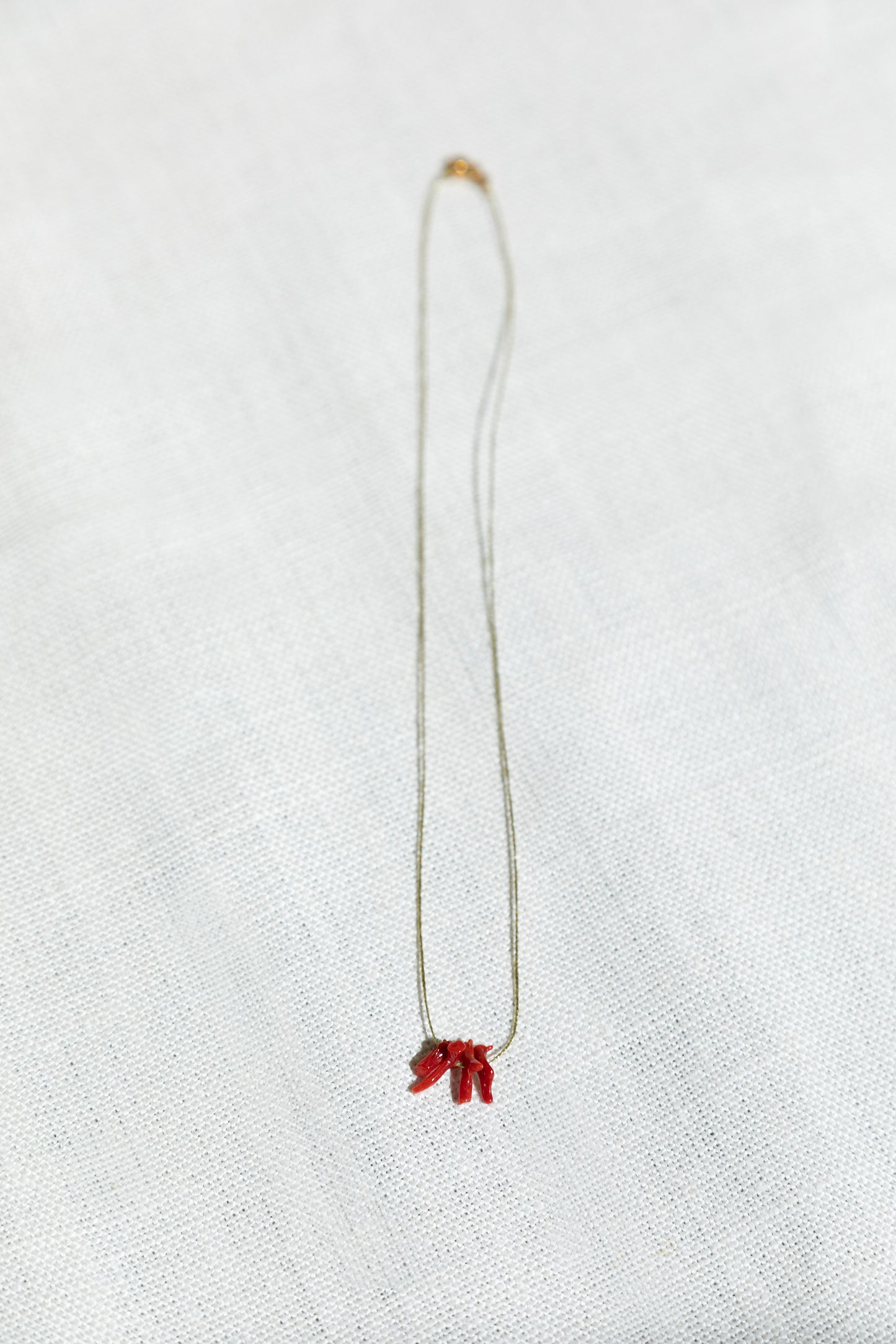 Collier Corail Fil Doré