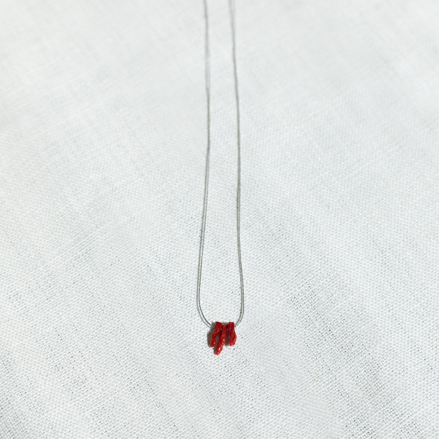 Collier Corail Argenté