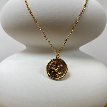 Collier Médaille Lune