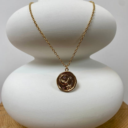 Collier Médaille Lune