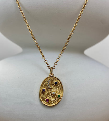 Collier Médaille Constellation chaine