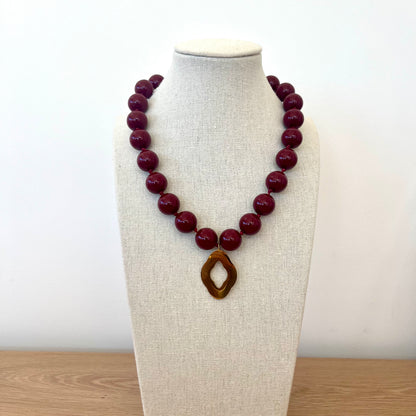 Colliers perles de couleur