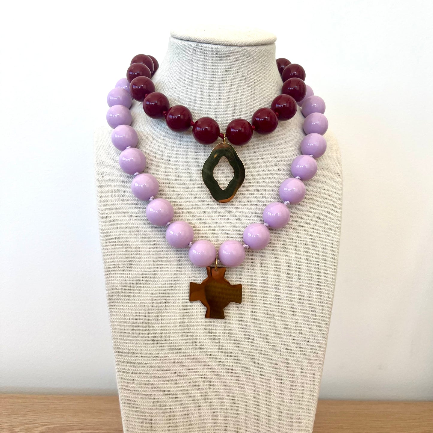 Colliers perles de couleur