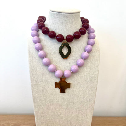 Colliers perles de couleur