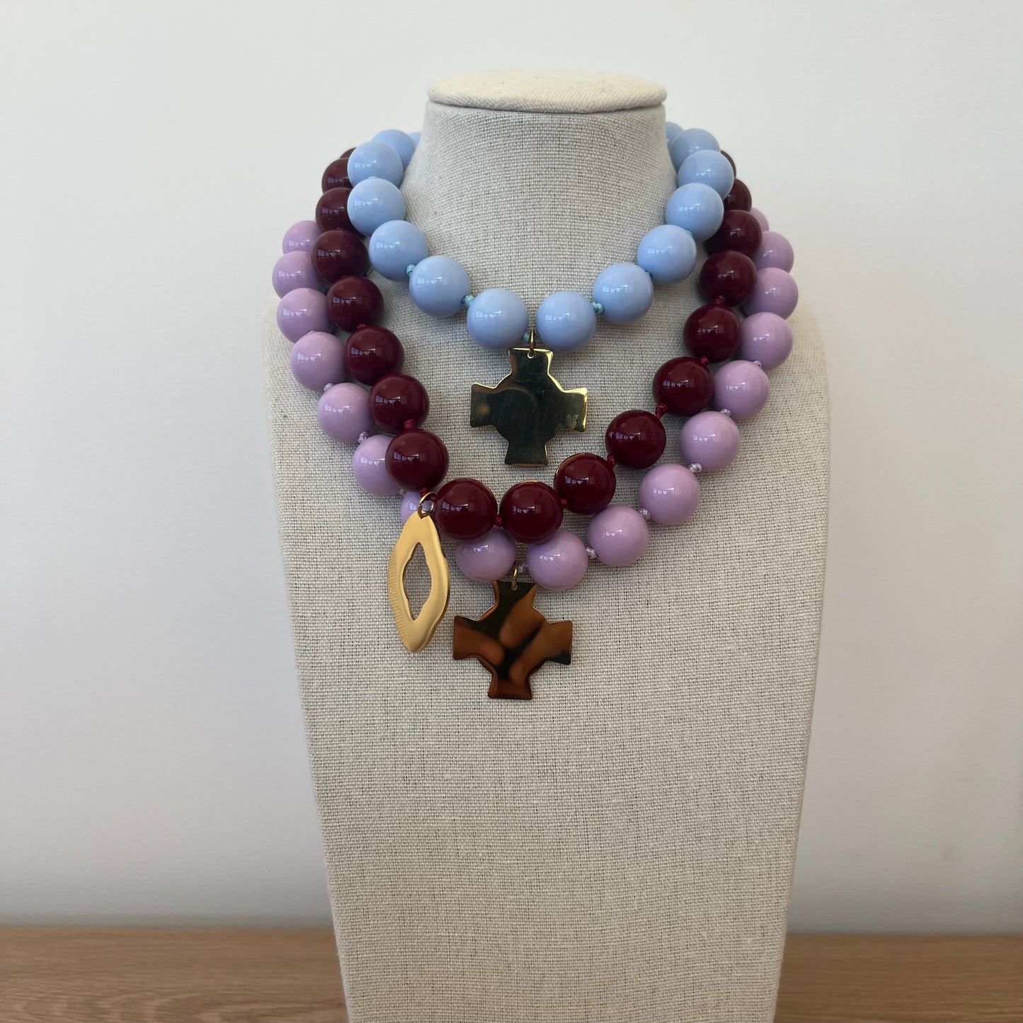Colliers perles de couleur