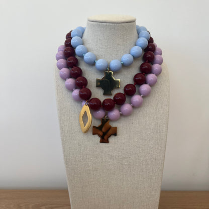 Colliers perles de couleur