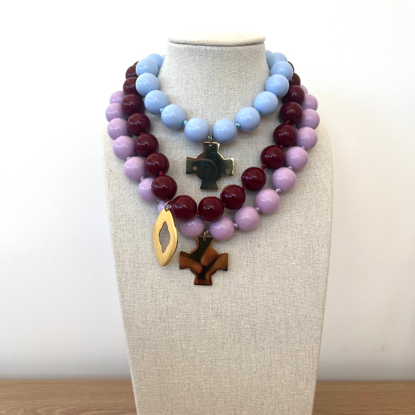 Colliers perles de couleur
