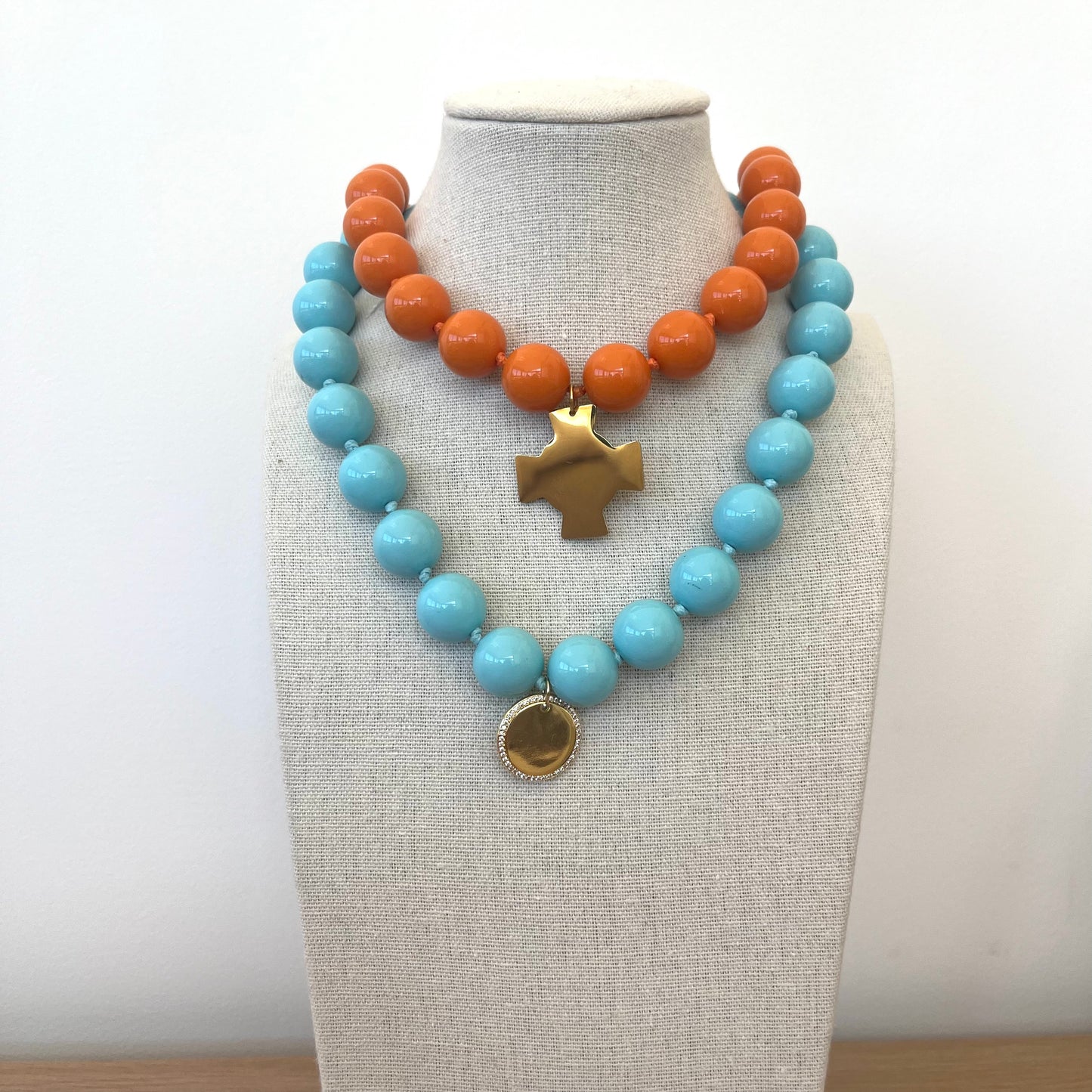 Colliers perles de couleur