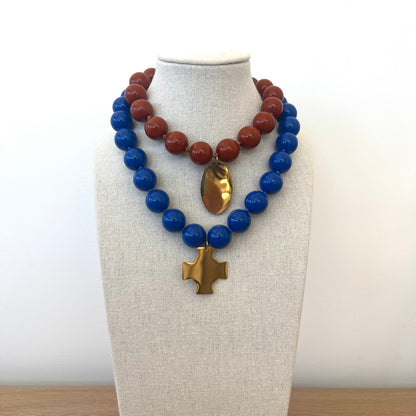 Colliers perles de couleur