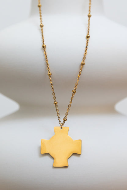 Collier Chaine Médaillon Croix